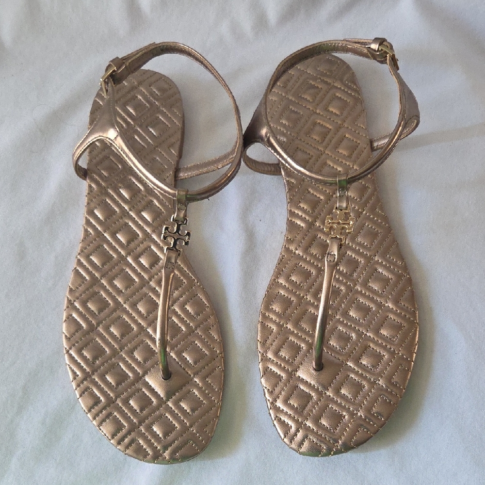 Tory Burch Marion Quilted Leather Sandals